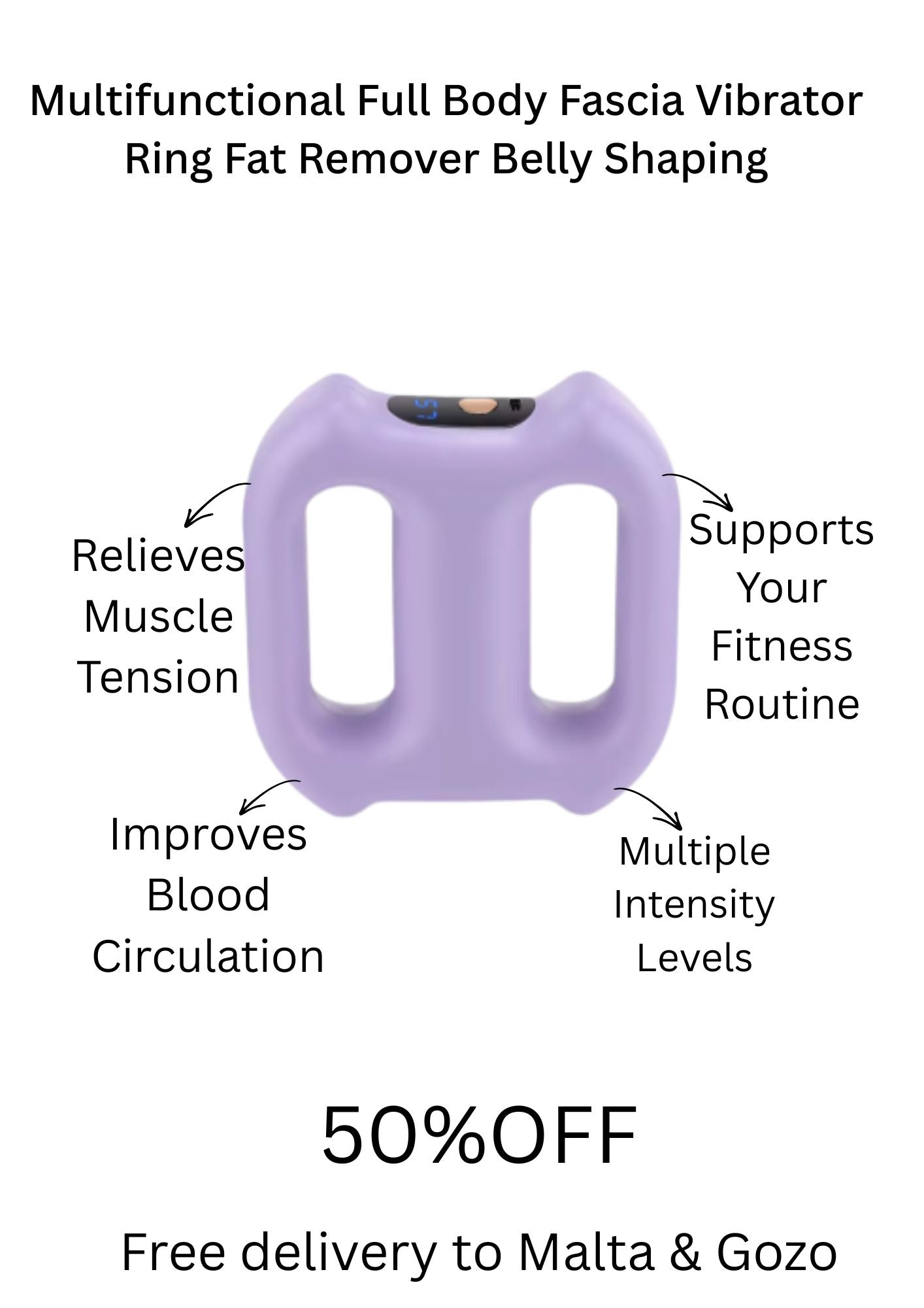 Multifunctional Full Body Fascia Vibrator Ring Fat Remover